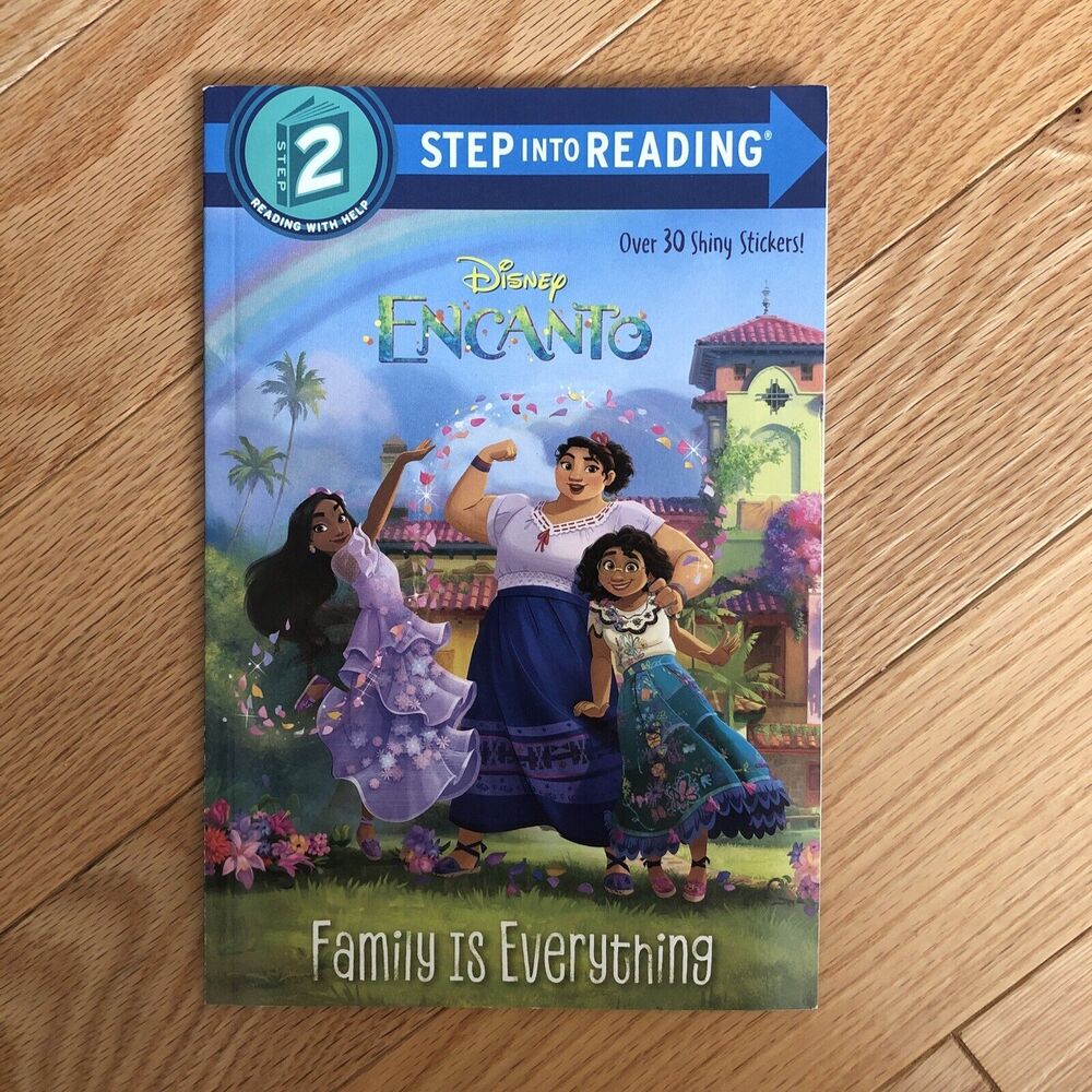 Disney's Encanto Step 2 Book w/30+ Shiny Stickers, Mirabel's Gift & Tote Bag